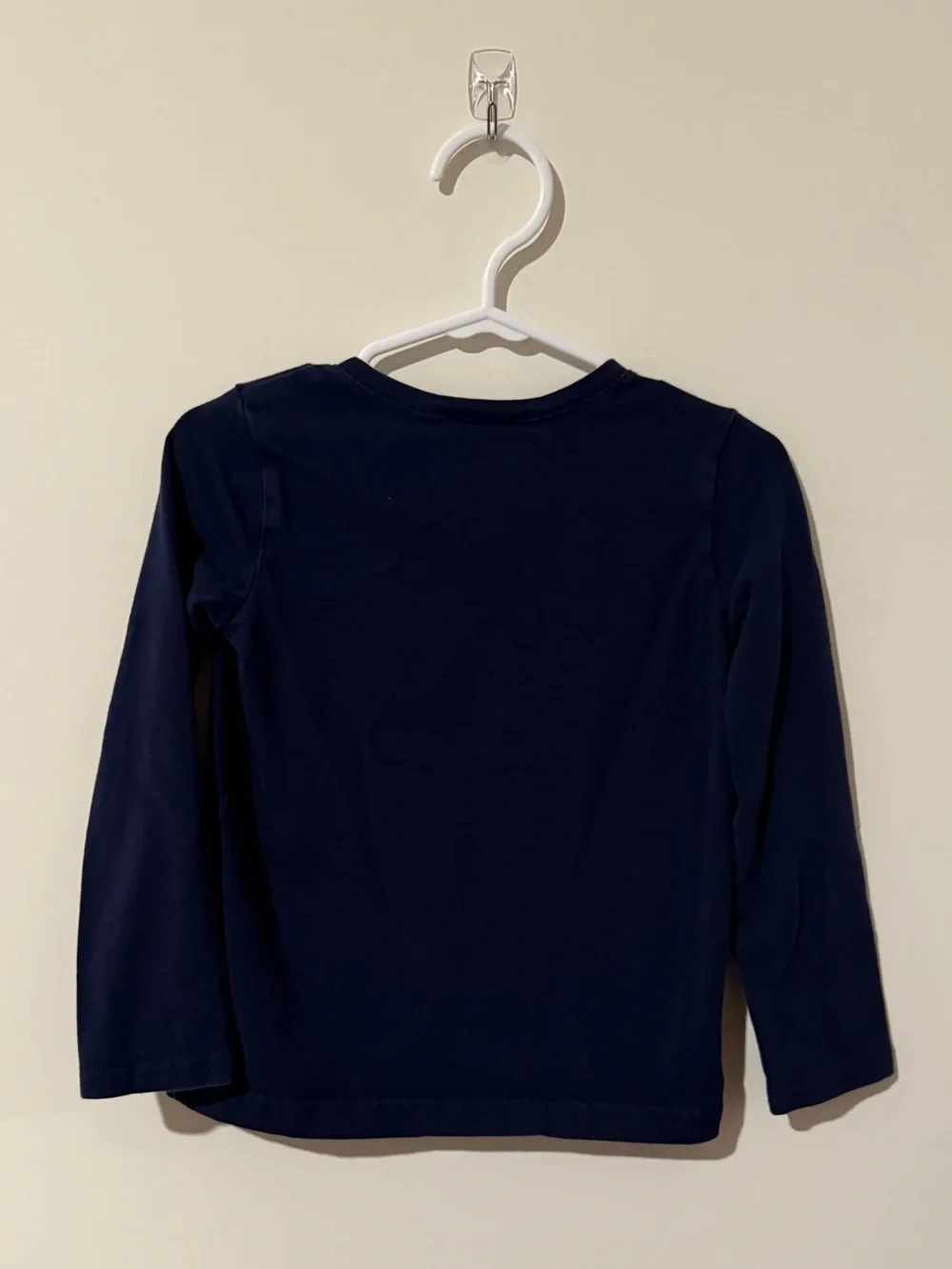Ralph Lauren Navy Long-Sleeve Tee with Green Pony